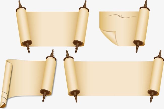 650x435 Vector Dark Parchment Scrolls, Dark Parchment Scrolls, Parchment