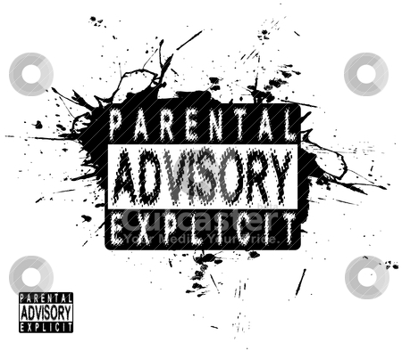 450x394 Parental Advisory Label Stock Vector