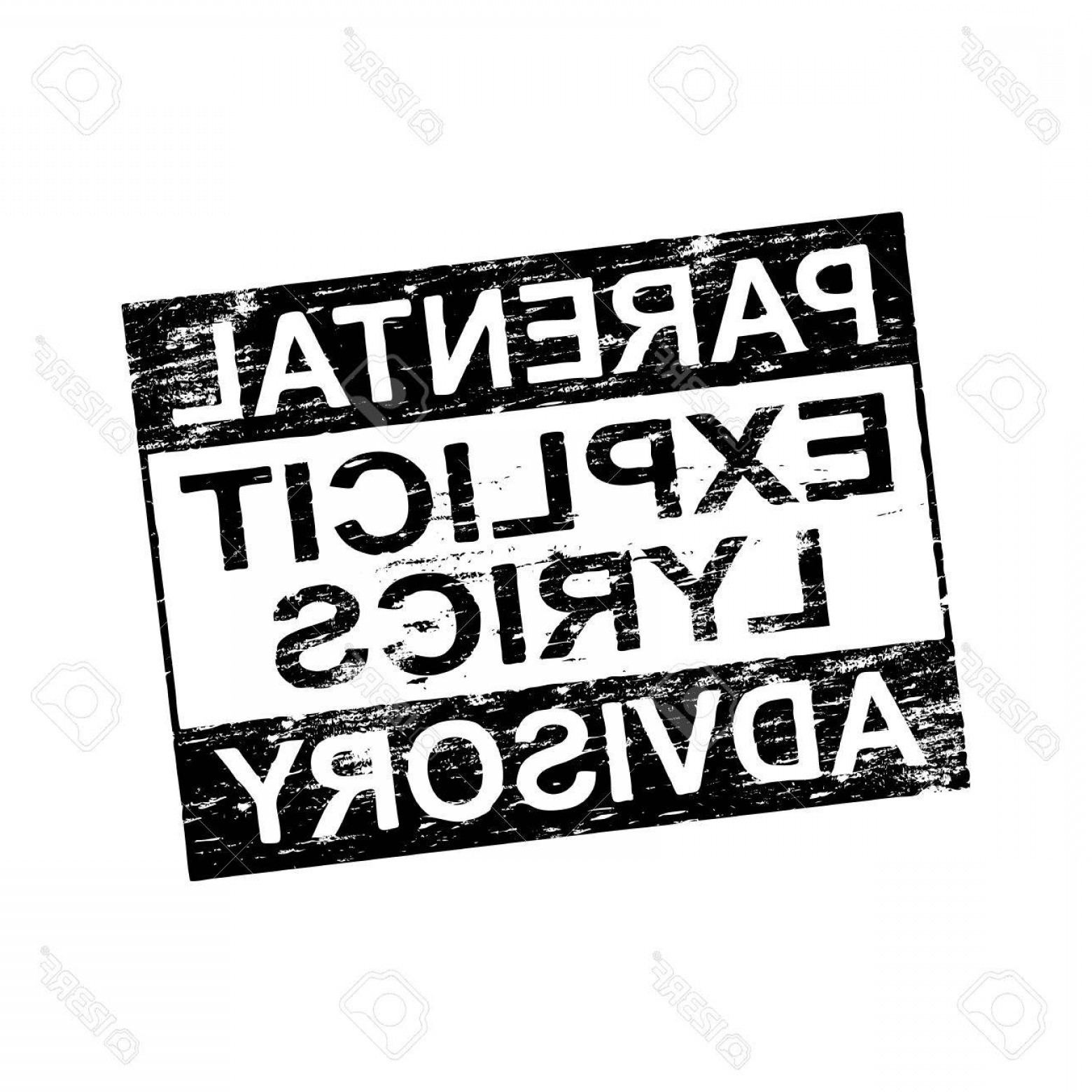 1560x1560 Photostock Vector Parental Advisory Explicit Lyrics Grungy Rubber
