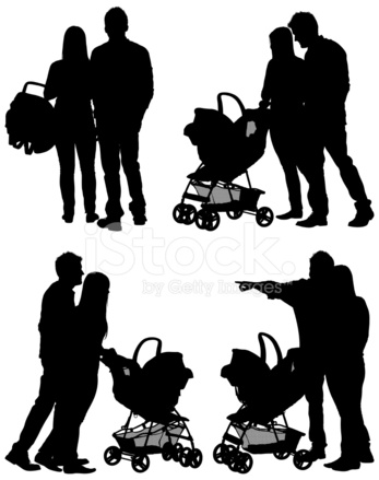 347x439 Young Parents Vector Images Stock Vector