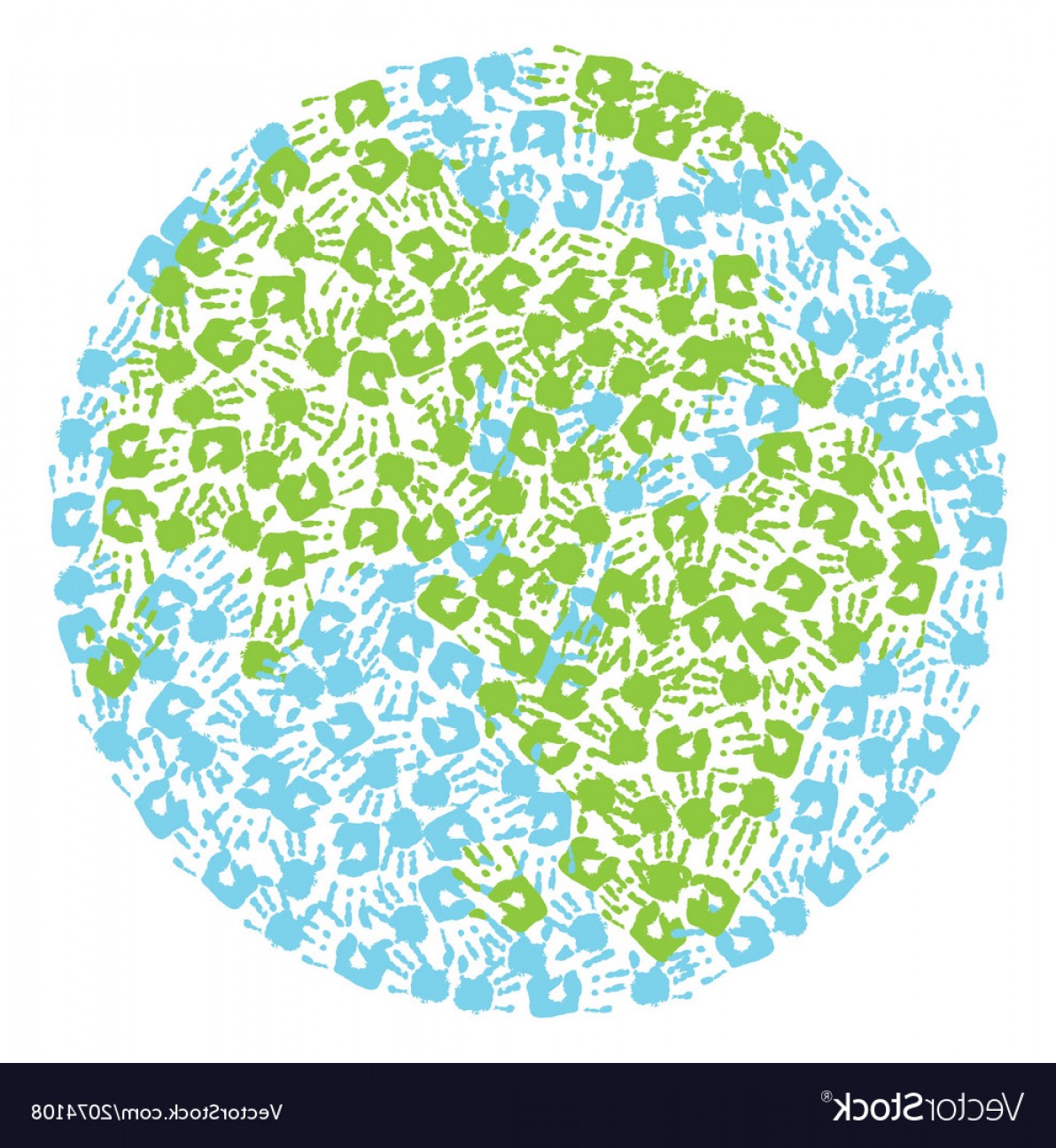 1192x1296 Earth Globe Made From Handprints Kids And Parents Vector Newwaysys