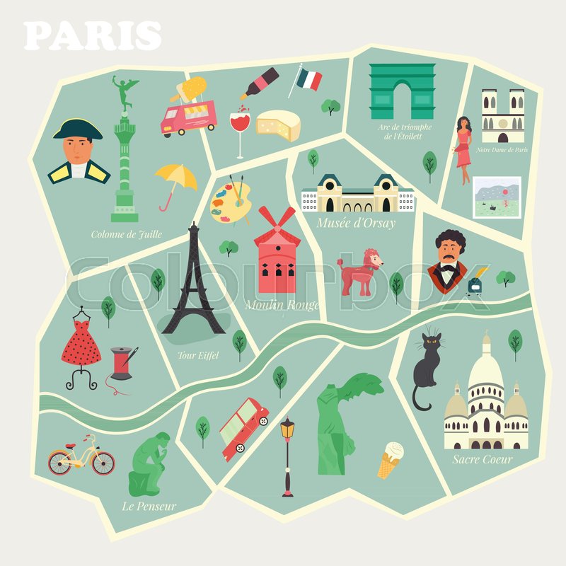 Paris Map Vector at Vectorified.com | Collection of Paris Map Vector ...