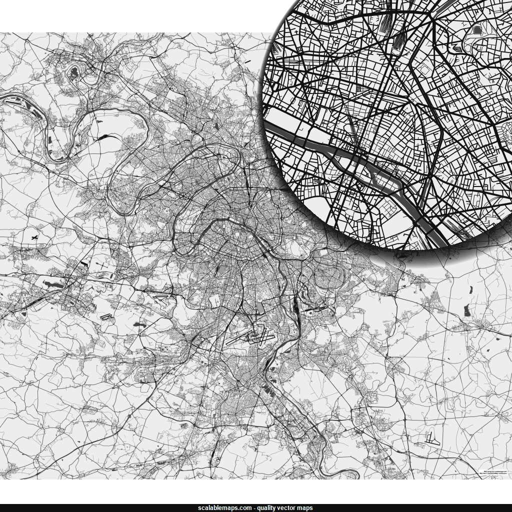 1024x1024 Scalablemaps Vector Map Of Paris