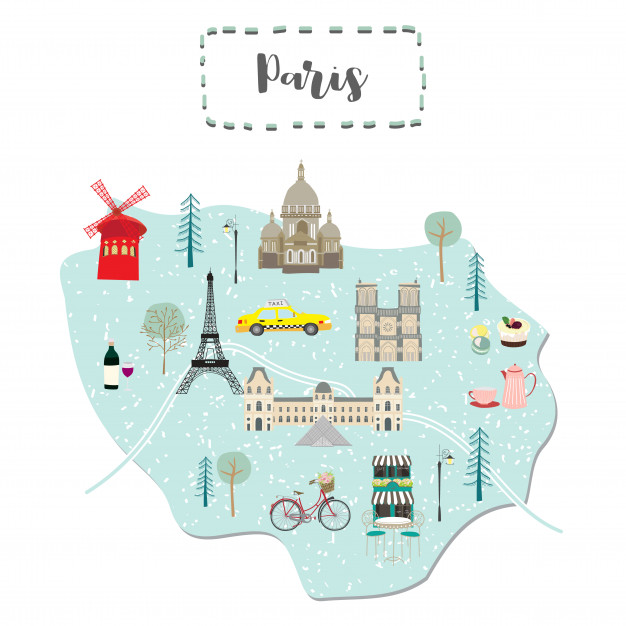 Paris Map Vector at Vectorified.com | Collection of Paris Map Vector ...