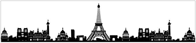 Collection Of 'paris Silhouette' Download More Than Images 679x152 Collection Of 'paris Silhouette' Download More Than Images