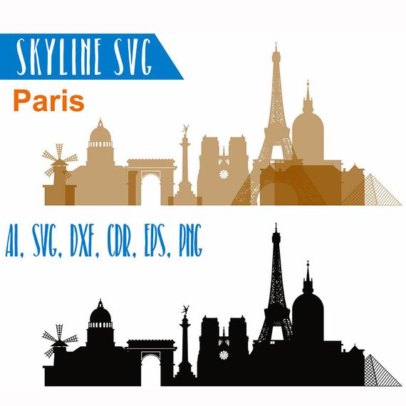 Paris France Vector Silhouette Dxf Cdr Etsy 570x570 Paris France Vector Silhouette Dxf Cdr Etsy