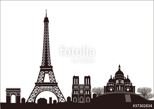 Paris Silhouette Stock Image And Royalty Free Vector 500x354 Paris Silhouette Stock Image And Royalty Free Vector