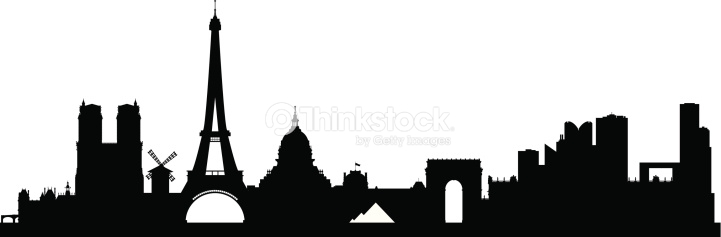 Paris Skyline Silhouette 721x237 Paris Skyline Silhouette