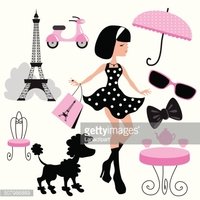 200x200 Girl In Paris Vector Illustration Stock Vectors