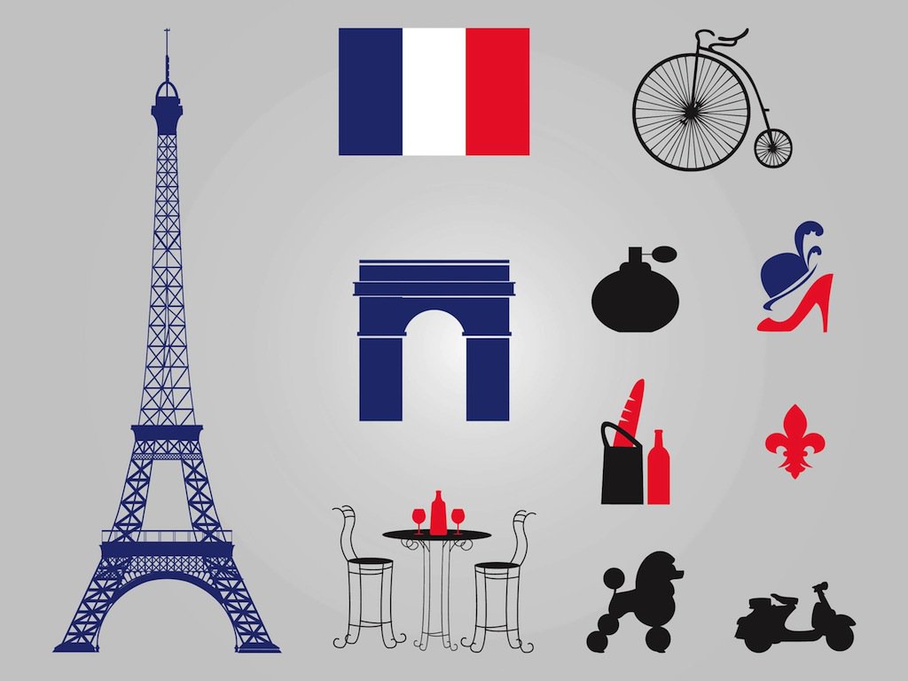 1024x768 Paris Vectors Vector Art Graphics