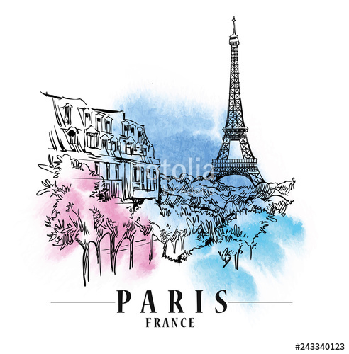 492x500 Paris Vector Illustration Stock Image And Royalty Free Vector
