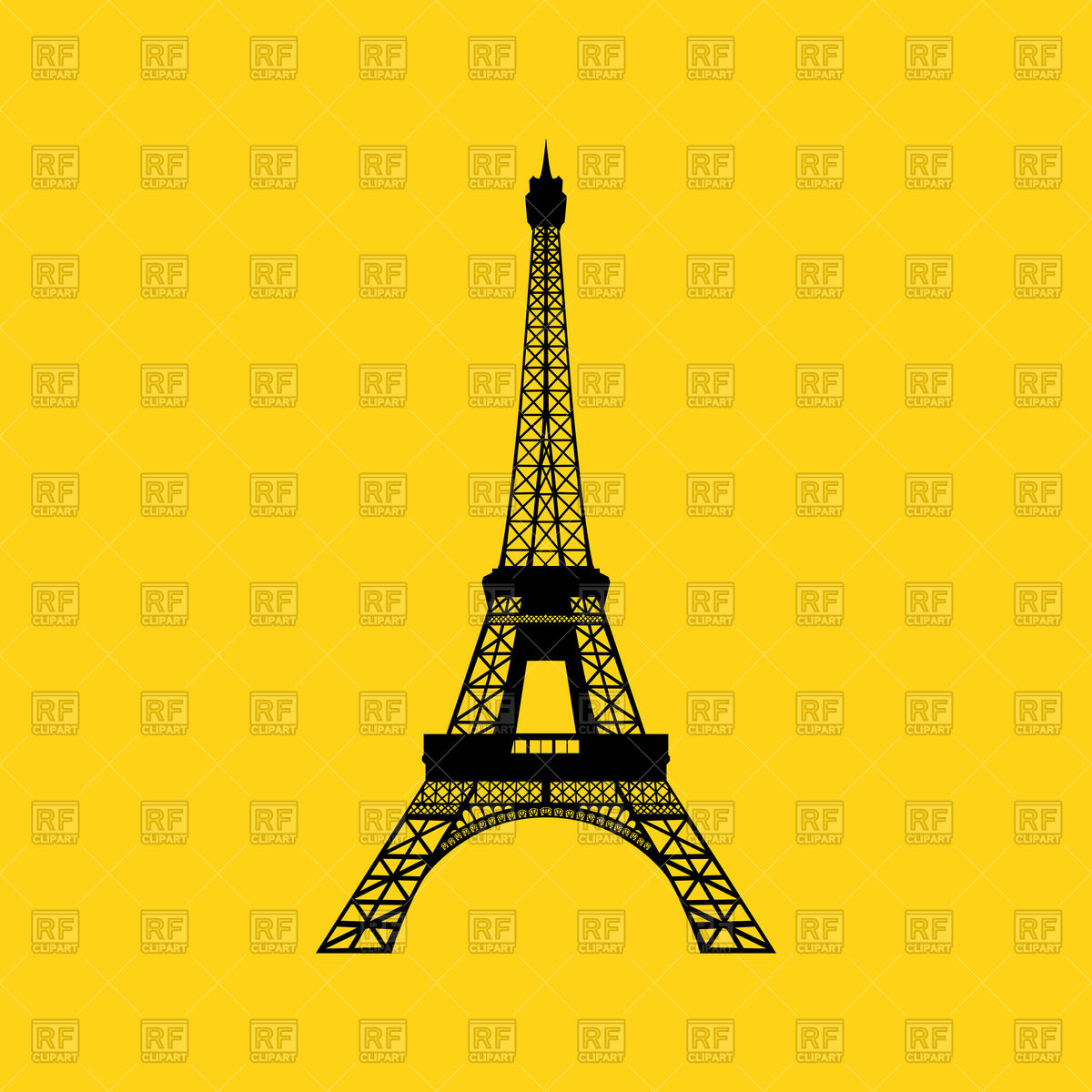 1200x1200 Eiffel Tower In Paris Vector Image Of Travel