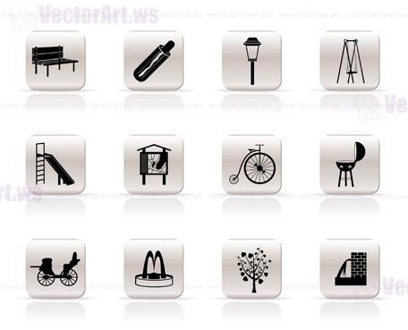 456x369 Park Objects And Signs Icon