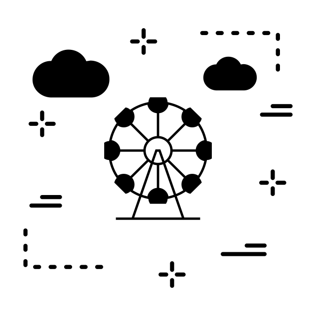 640x640 Vector Park Icon, Park Icon, Outdoor, Fun Png And Vector