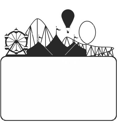 380x400 Carnival Fair Silhouette Vector