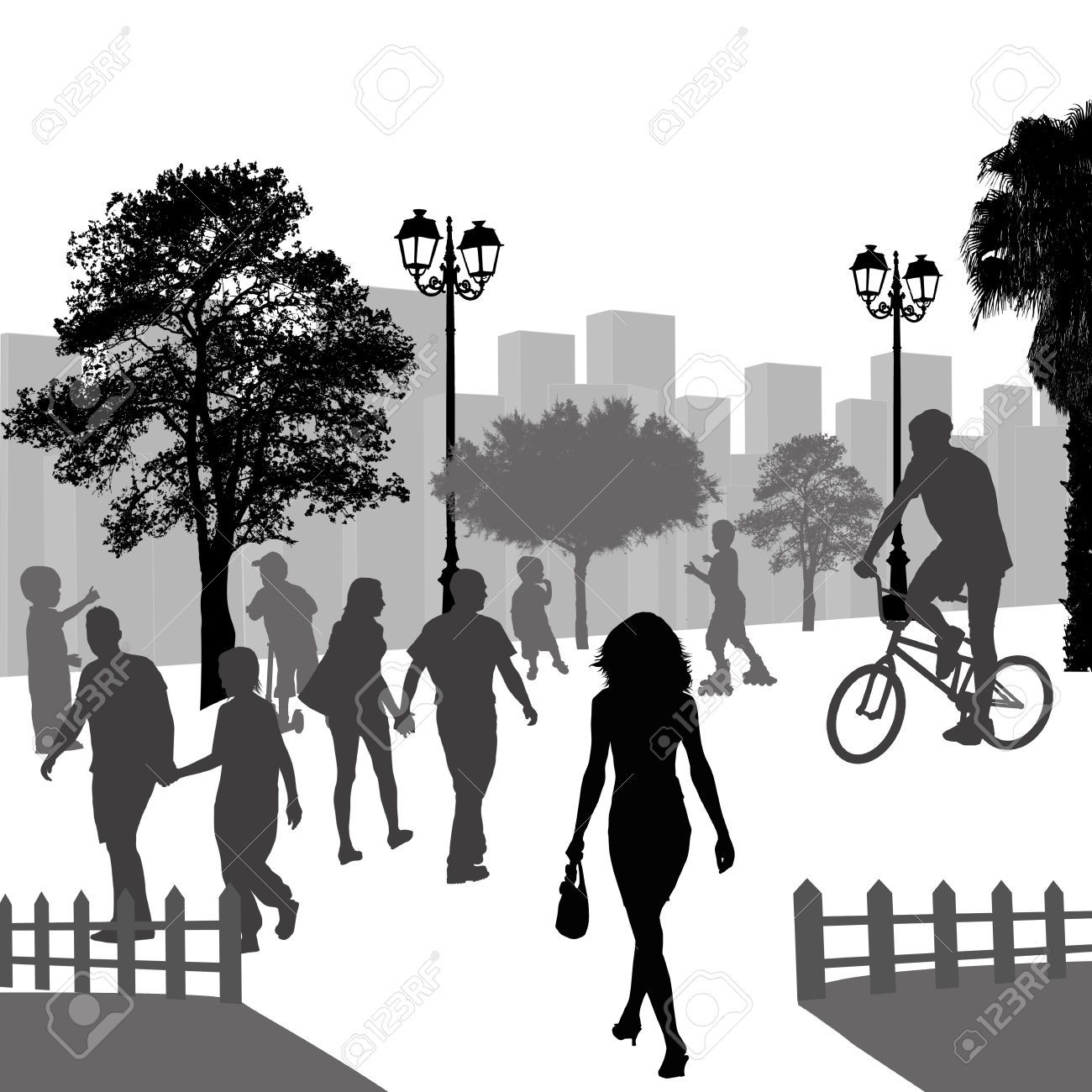 1300x1300 Stock Vector Park Ideas In Outdoor Recreation