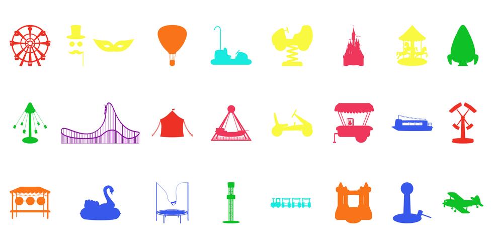 980x490 Amusement Park Silhouette Rides