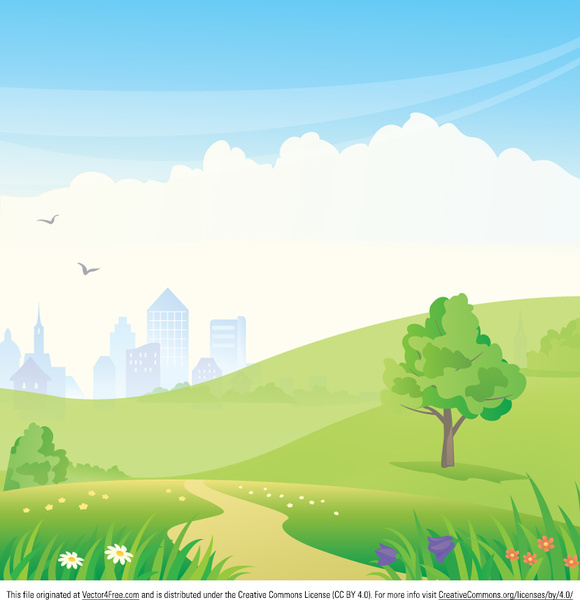 580x600 Urban Park Vector Free Vector In Encapsulated Postscript