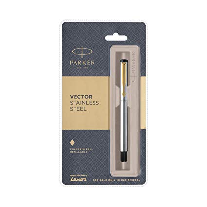 425x425 Parker Vector Stainless Steel Gt Fountain Pen Office