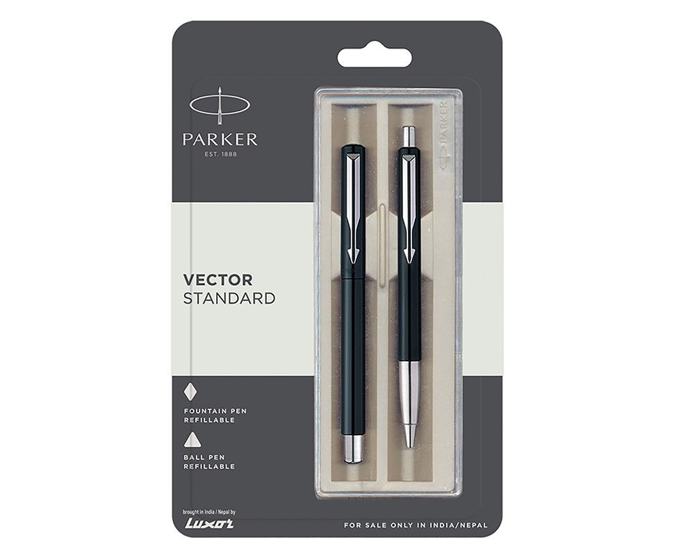 1000x800 Parker Vector Std Fountain Penball Pen Black