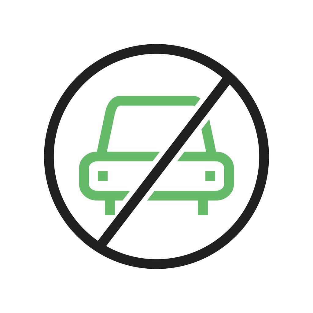 1024x1024 No Parking Line Green Black Icon