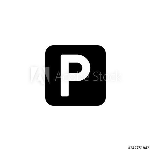 500x500 Car Parking Icon Vector Car Parking Vector Graphic Illustration