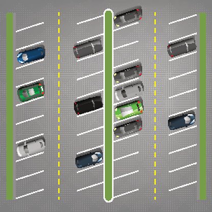 416x416 Vector Parking Lots Premium Clipart