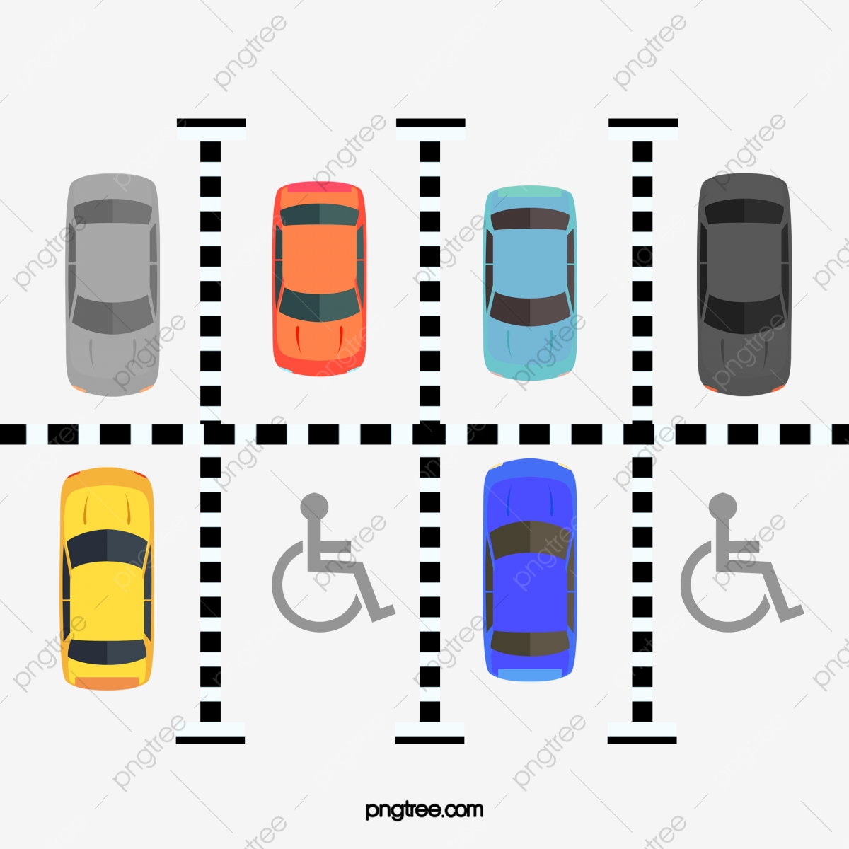 1200x1200 Lovely Color Parking Lot Vector, Color Vector, Car Overlooking