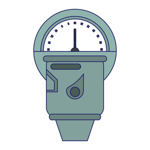 300x300 Parking Meter Device Isolated Vector Illustration Graphic Design