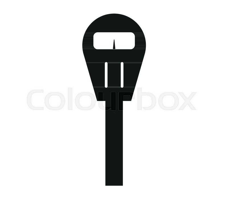 800x700 Parking Meter Icon Stock Vector Colourbox