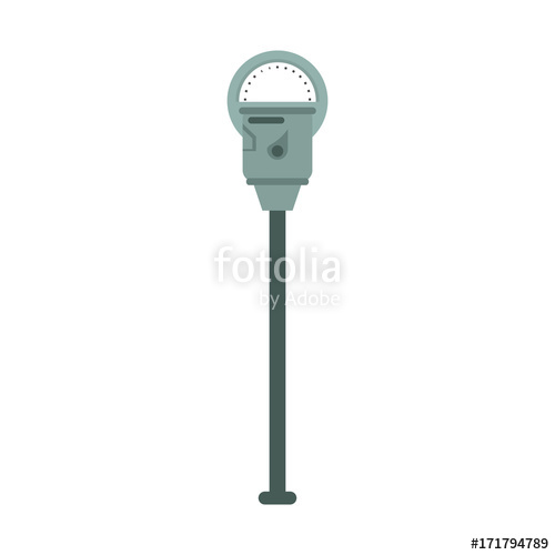 500x500 Parking Meter Icon Image Vector Illustration Design Stock Image