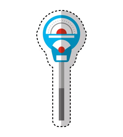 403x450 Parking Meter Isolated Icon Vector Illustration Design Royalty