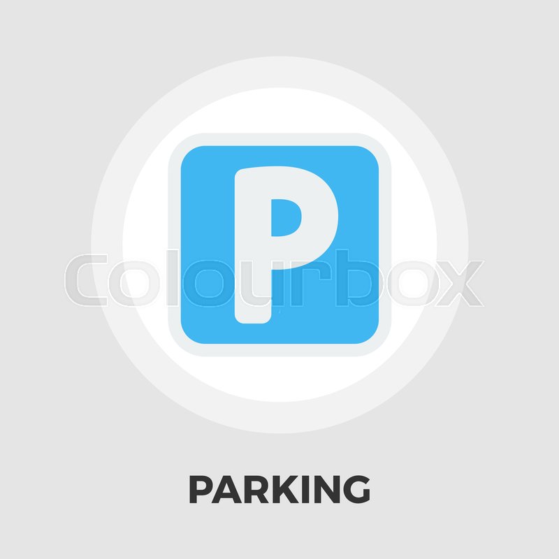 800x800 Parking Symbol Icon Vector Flat Icon Stock Vector Colourbox