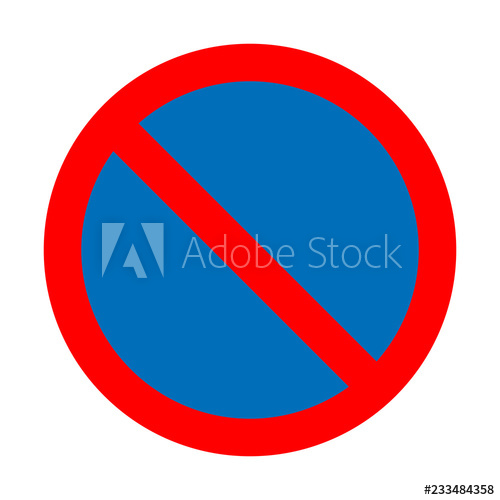 500x500 No Parking Symbol Vector