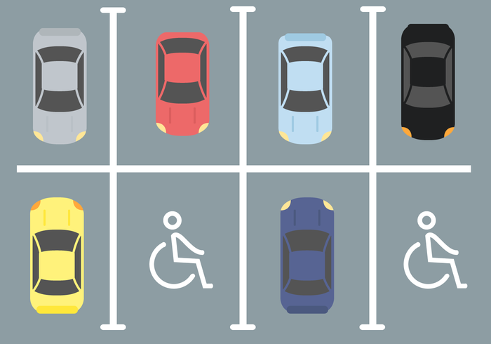 700x490 Disabled Car Parking Vector