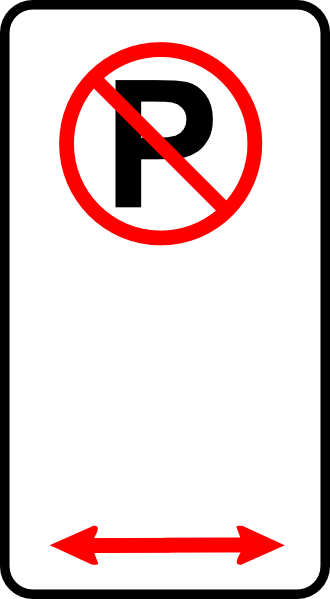 330x599 No Parking Zone Clip Art