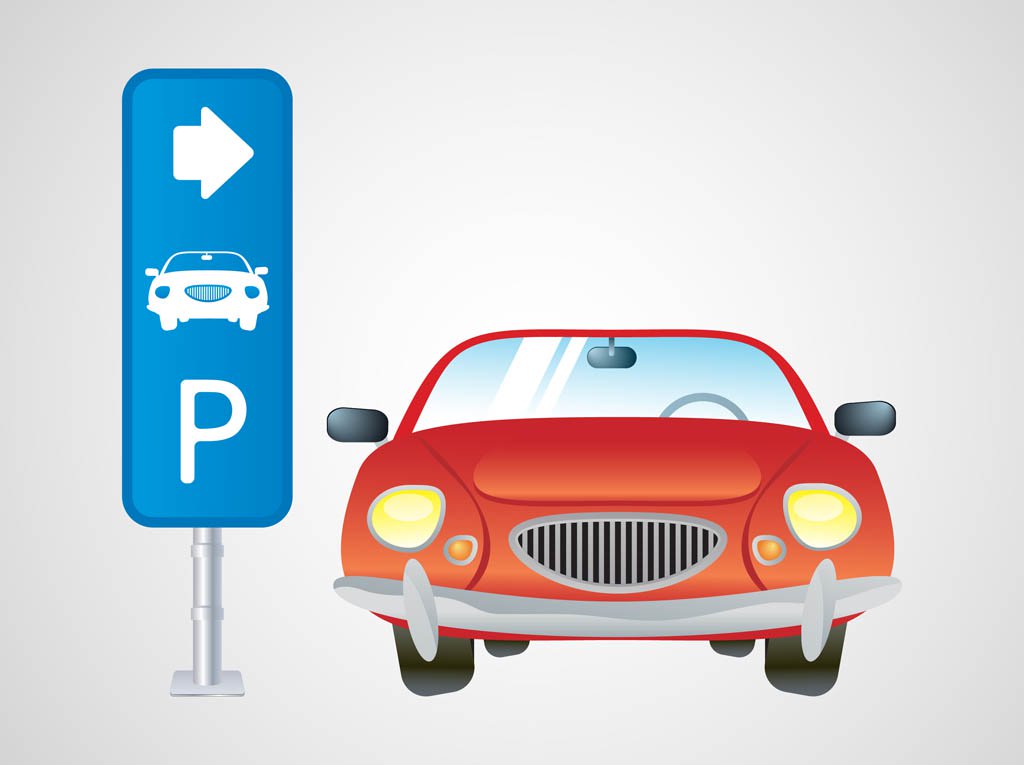 1024x765 Parking Vector Vector Art Graphics