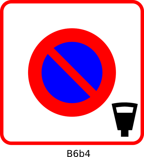 461x500 Restricted Zone Paid Parking Vector Image