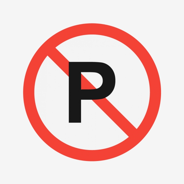 640x640 Vector No Parking Icon, No Parking Icon, No Parking, Icons Png