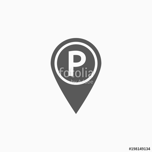 500x500 Parking Icon, Pin Parking Vector Stock Image And Royalty Free