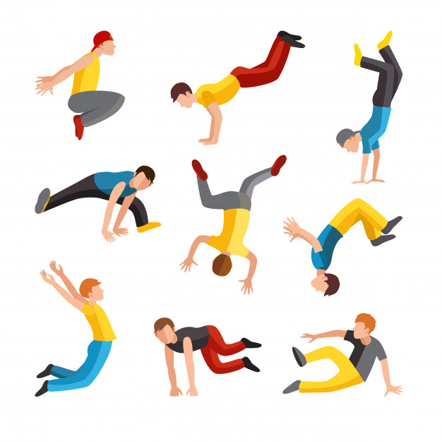 Parkour Tricks Extreme Sport People Vector Silhouette Vector 626x625 Parkour Tricks Extreme Sport People Vector Silhouette Vector