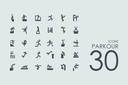 Parkour Vector Set Of Modern Simple Icons Royalty Free Vector 450x300 Parkour Vector Set Of Modern Simple Icons Royalty Free Vector