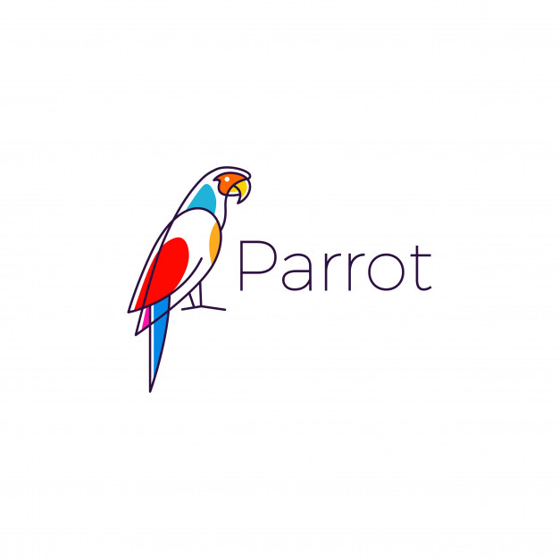 626x626 Parrot Logo Bird Vector Illustration Icon Vector Premium Download