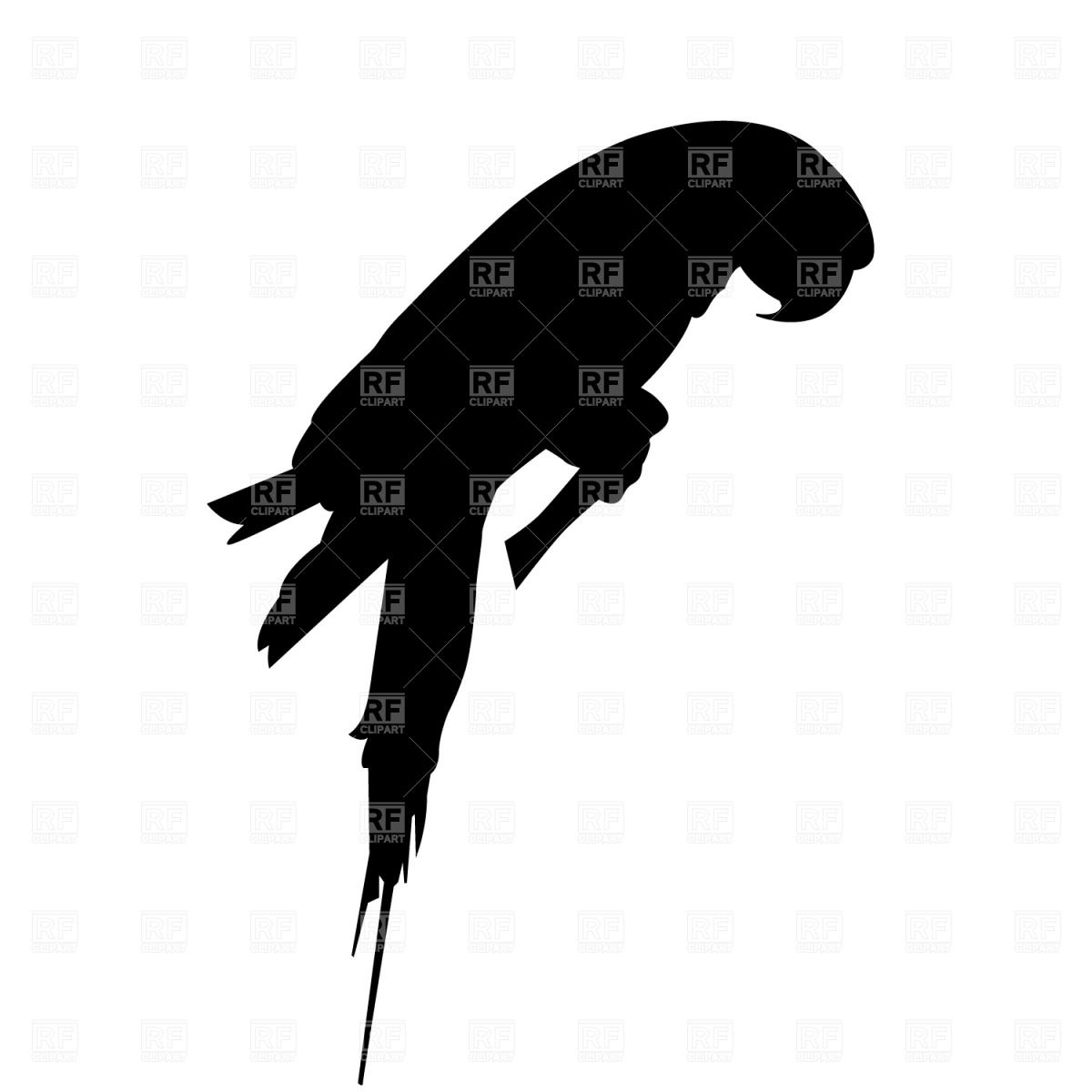 1200x1200 Parrot Silhouette Vector Image Of Plants And Animals Prague