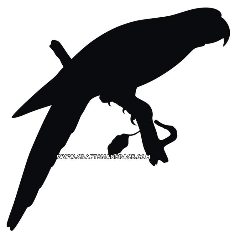 750x754 Parrot Silhouette Vector Pattern