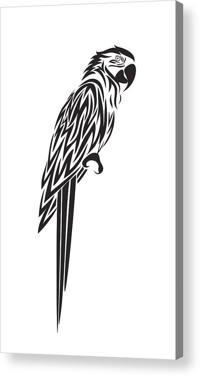 389x734 Parrot Vector Icon Acrylic Print
