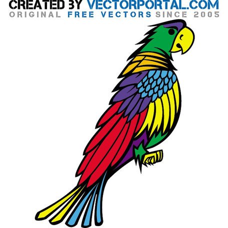 456x456 Free Parrot Vector Graphics Clipart And Vector Graphics
