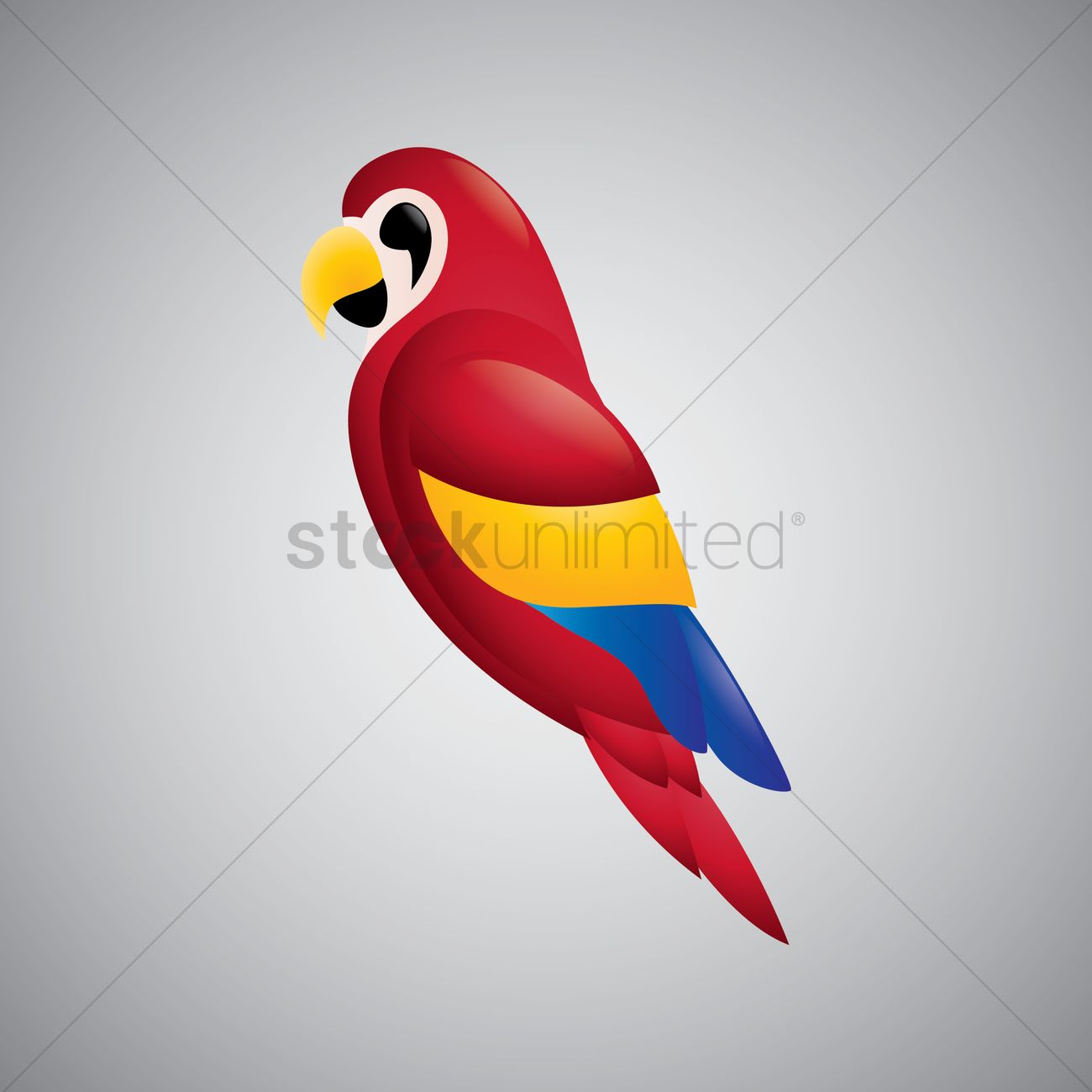 1300x1300 Free Scarlet Macaw Parrot Vector Image