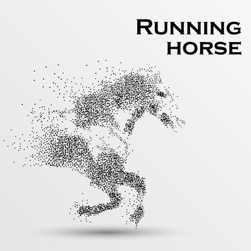 490x490 Galloping Horse,particles,vector Illustration