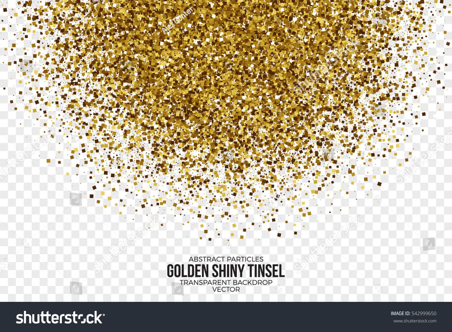 1500x1101 Golden Shiny Tinsel Square Particles Vector Background Tinsel